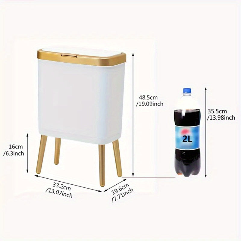 Ember Oak & Co. 15L Odour-Sealing Kitchen Trash Can with Lid