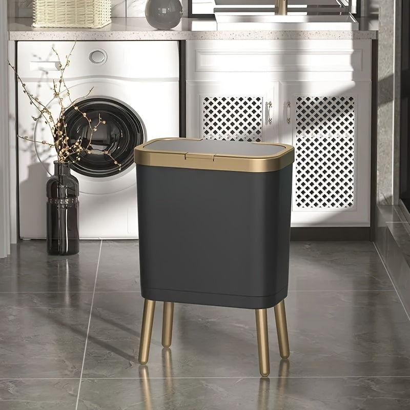 Ember Oak & Co. 15L Odour-Sealing Kitchen Trash Can with Lid