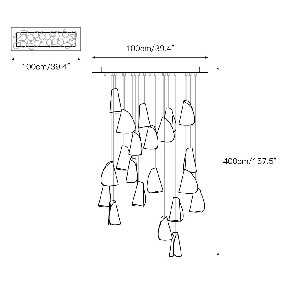 Ember Oak & Co. 21 Thin Porcelain Pendant Lamp — Dimmable LED