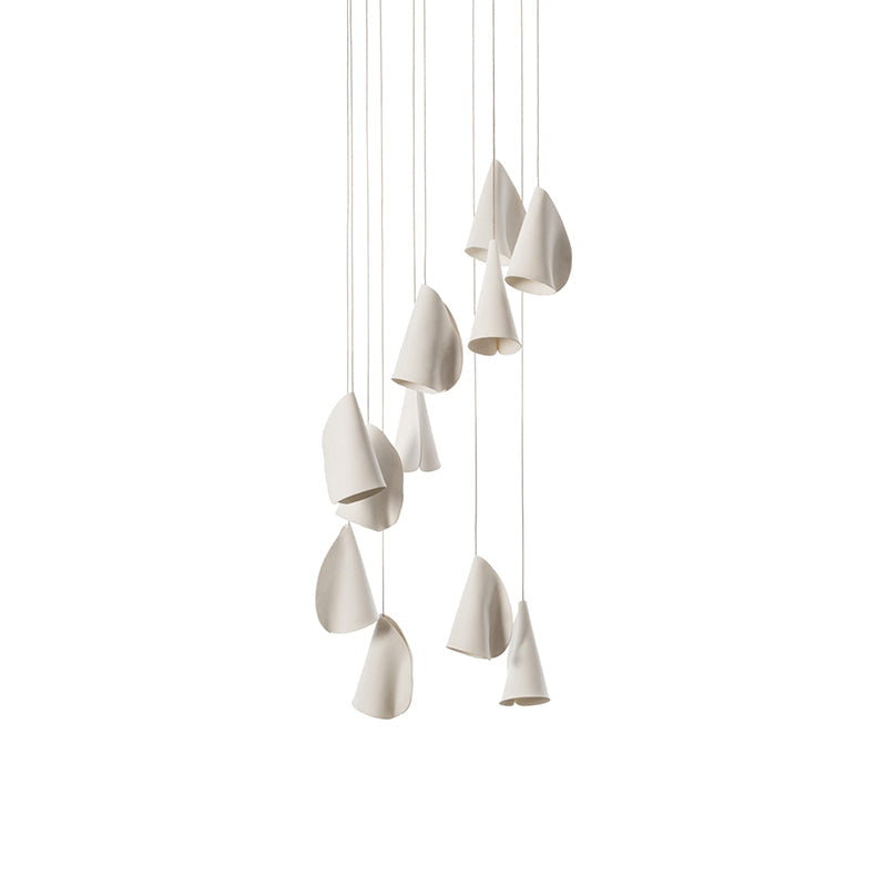 Ember Oak & Co. 21 Thin Porcelain Pendant Lamp — Dimmable LED