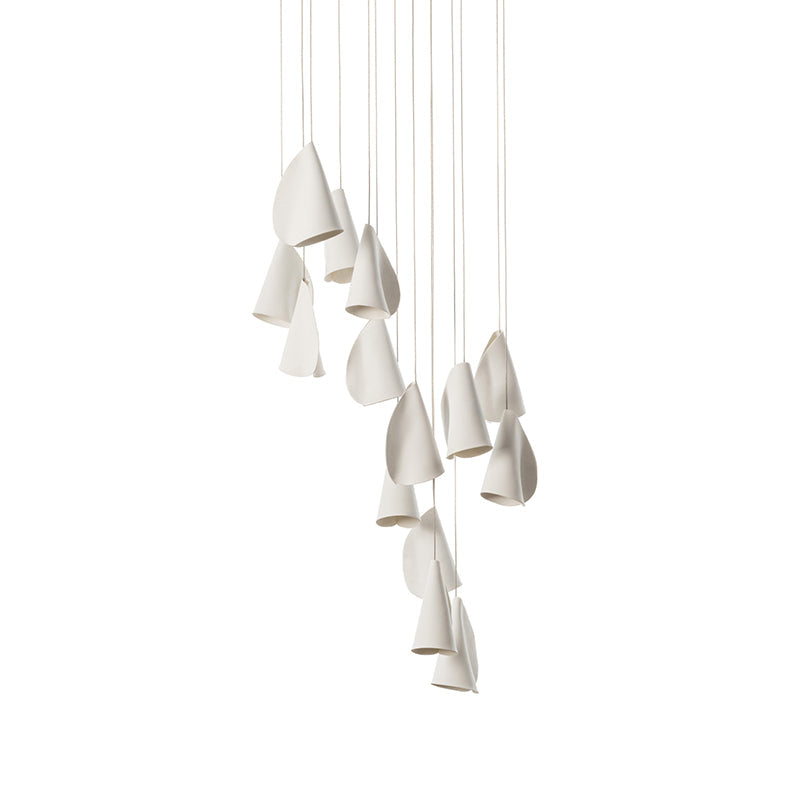 Ember Oak & Co. 21 Thin Porcelain Pendant Lamp — Dimmable LED