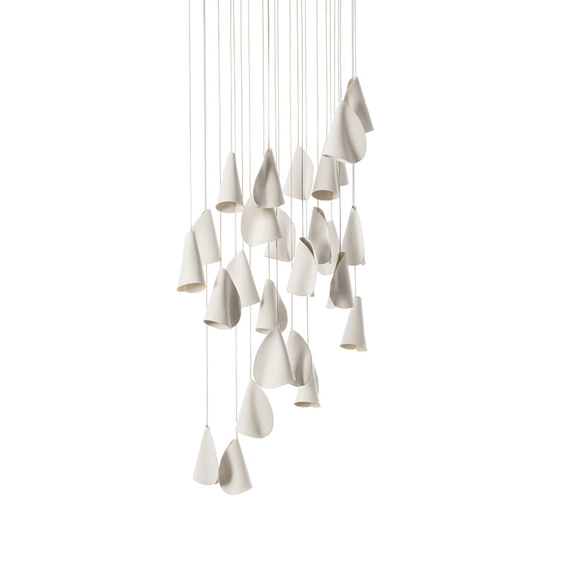 Ember Oak & Co. 21 Thin Porcelain Pendant Lamp — Dimmable LED