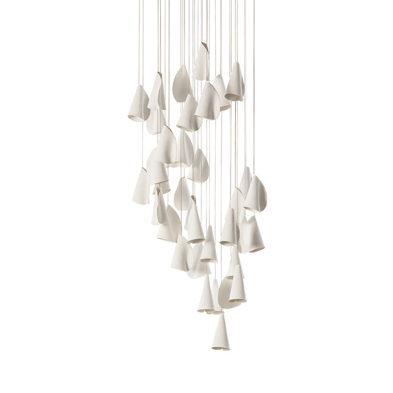 Ember Oak & Co. 21 Thin Porcelain Pendant Lamp — Dimmable LED