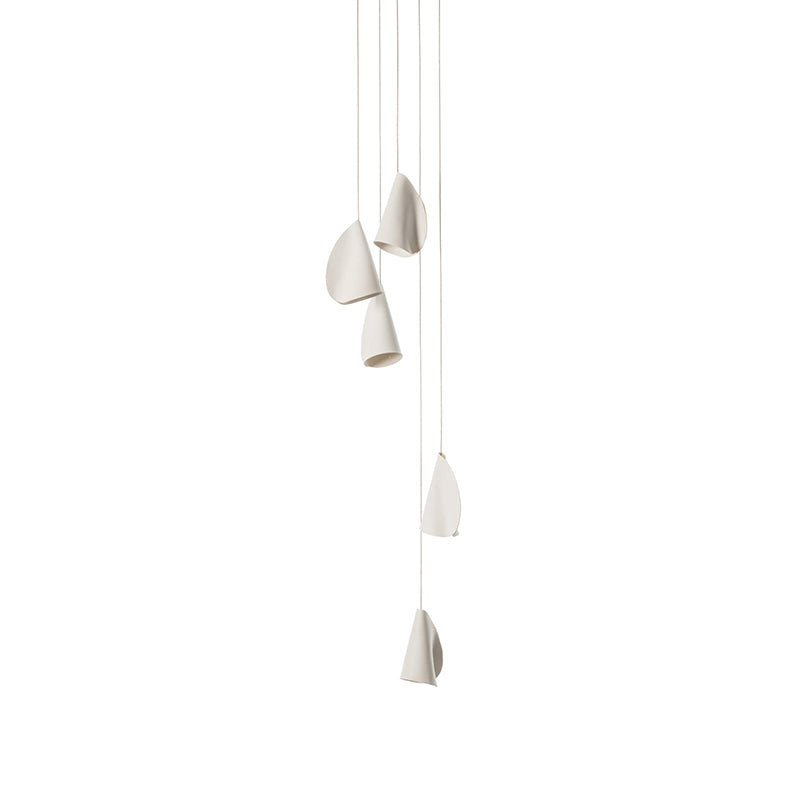 Ember Oak & Co. 21 Thin Porcelain Pendant Lamp — Dimmable LED