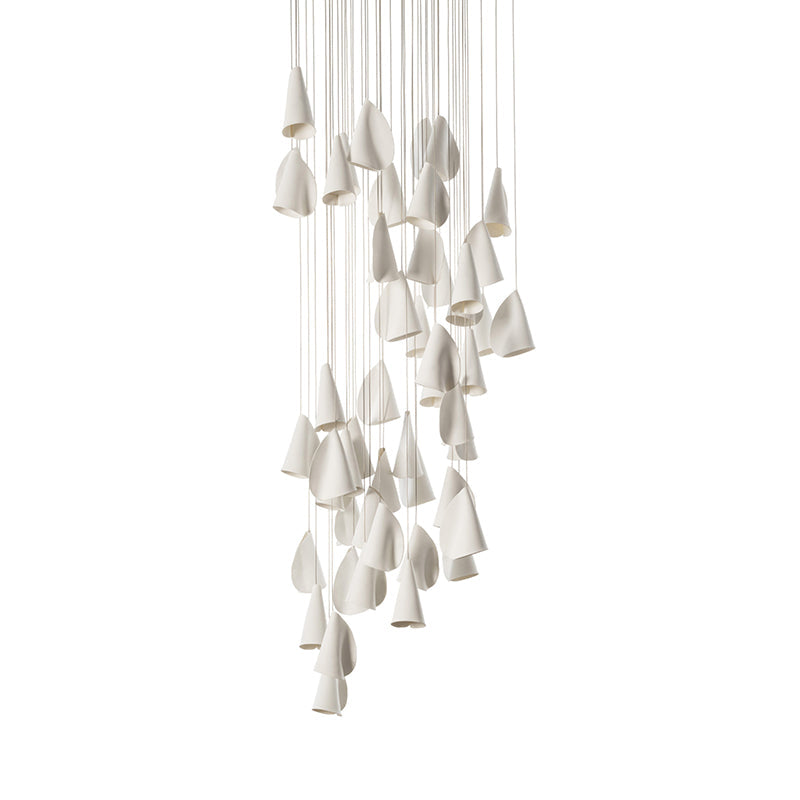 Ember Oak & Co. 21 Thin Porcelain Pendant Lamp — Dimmable LED