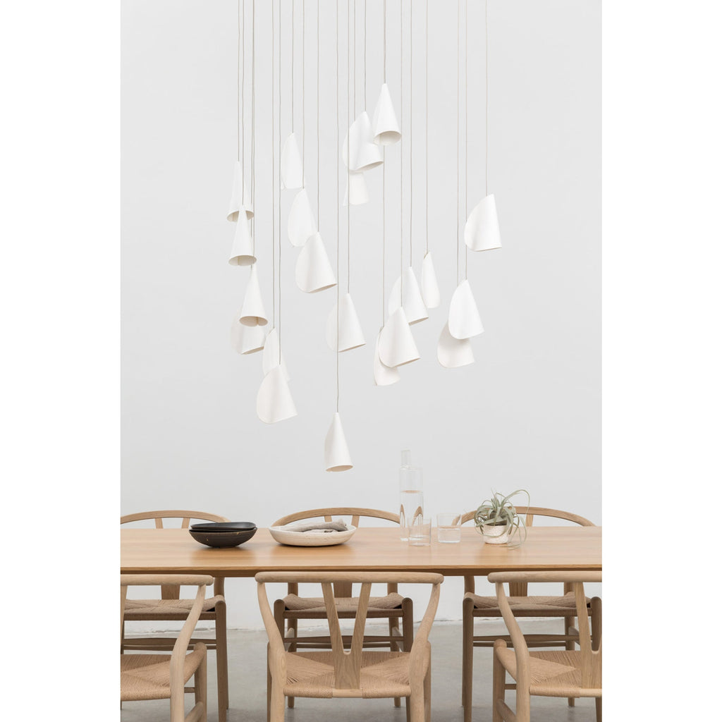 Ember Oak & Co. 21 Thin Porcelain Pendant Lamp — Dimmable LED