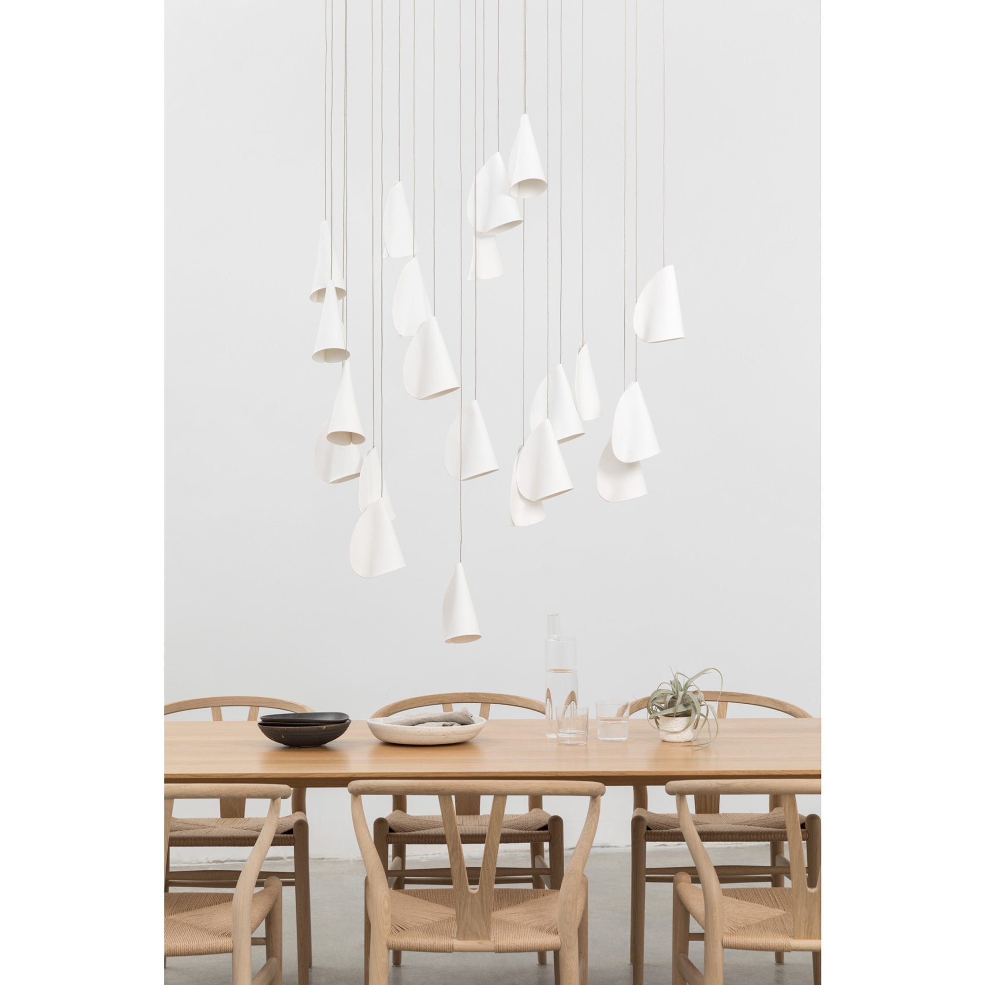 Ember Oak & Co. 21 Thin Porcelain Pendant Lamp — Dimmable LED