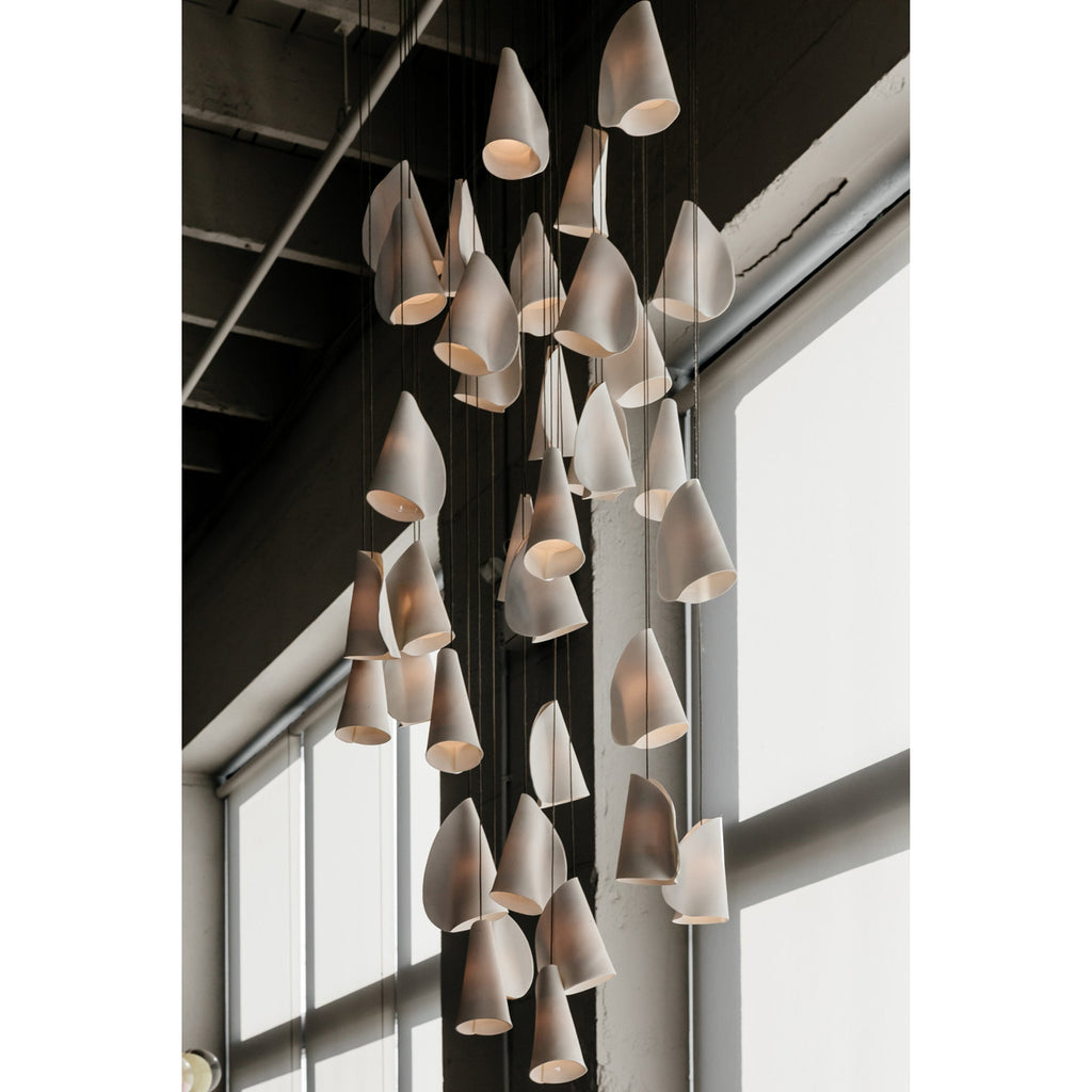 Ember Oak & Co. 21 Thin Porcelain Pendant Lamp — Dimmable LED
