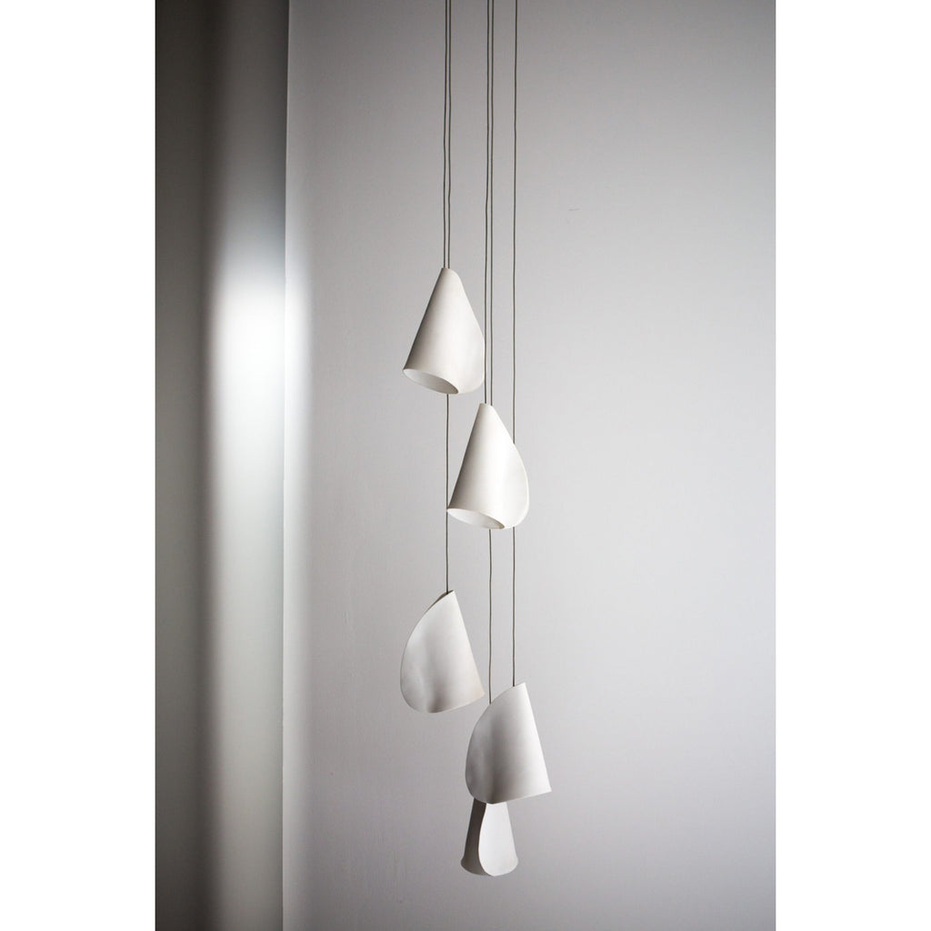 Ember Oak & Co. 21 Thin Porcelain Pendant Lamp — Dimmable LED