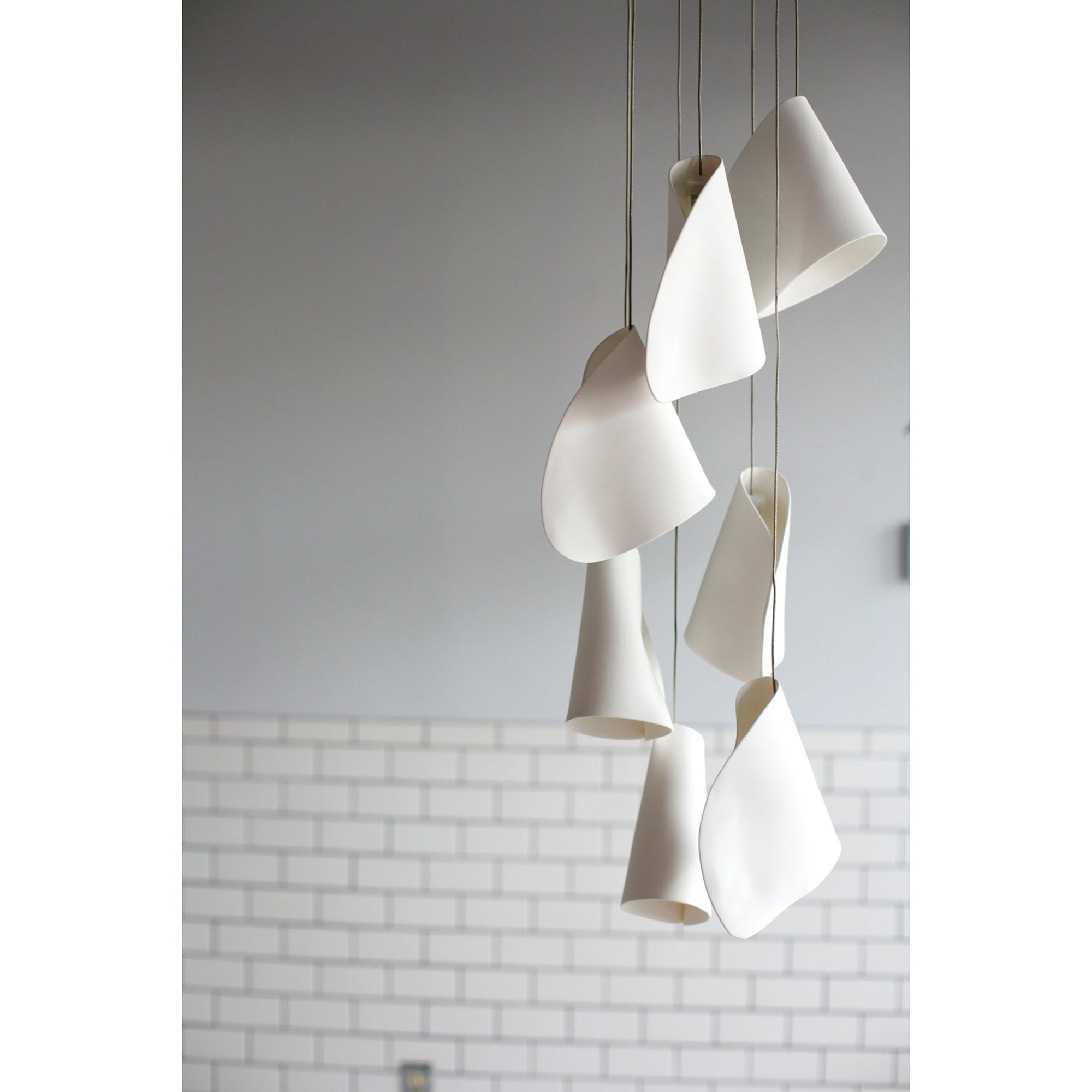 Ember Oak & Co. 21 Thin Porcelain Pendant Lamp — Dimmable LED