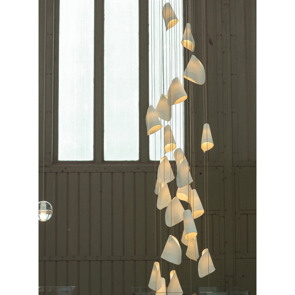 Ember Oak & Co. 21 Thin Porcelain Pendant Lamp — Dimmable LED