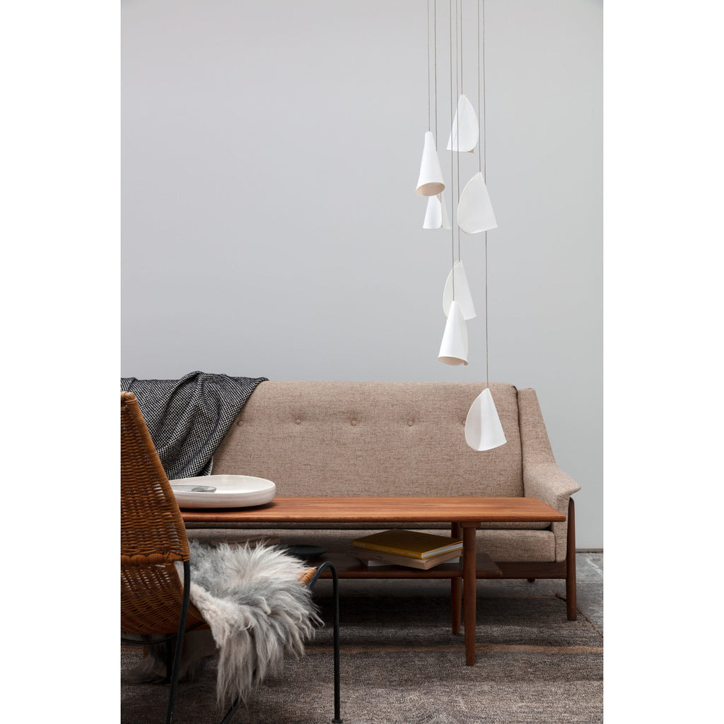 Ember Oak & Co. 21 Thin Porcelain Pendant Lamp — Dimmable LED