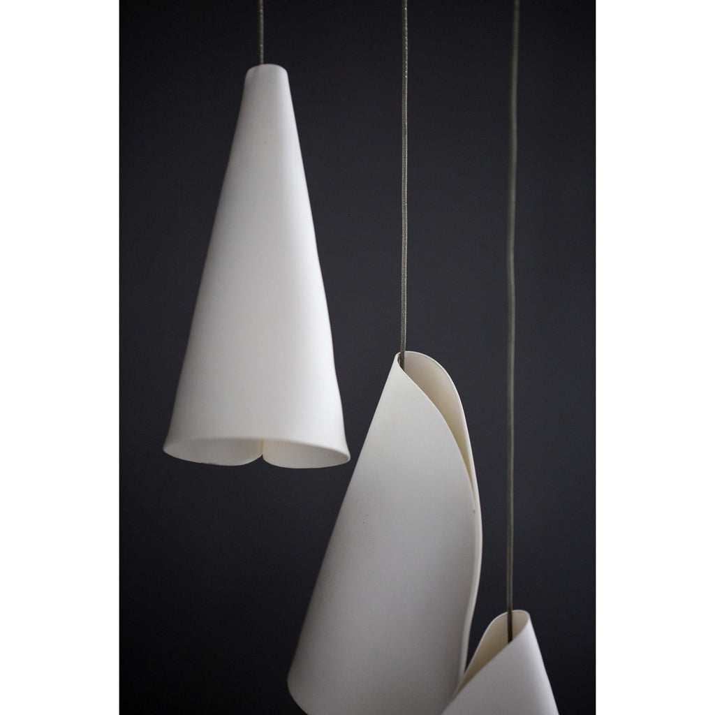 Ember Oak & Co. 21 Thin Porcelain Pendant Lamp — Dimmable LED