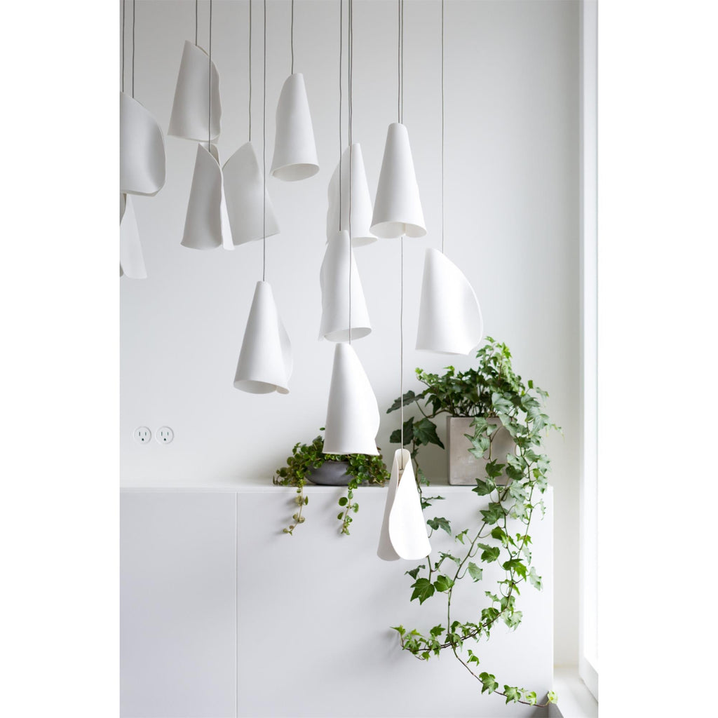 Ember Oak & Co. 21 Thin Porcelain Pendant Lamp — Dimmable LED