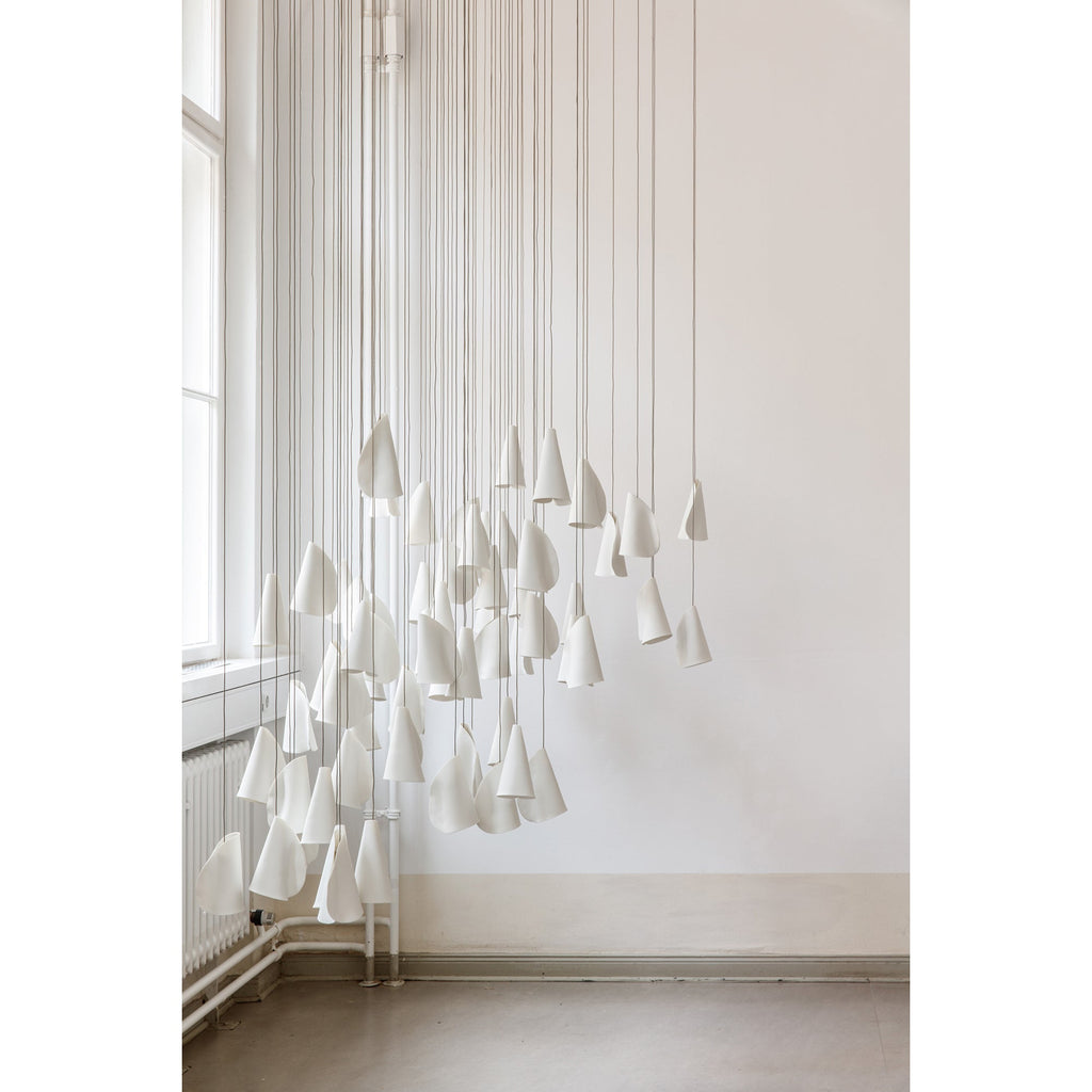 Ember Oak & Co. 21 Thin Porcelain Pendant Lamp — Dimmable LED