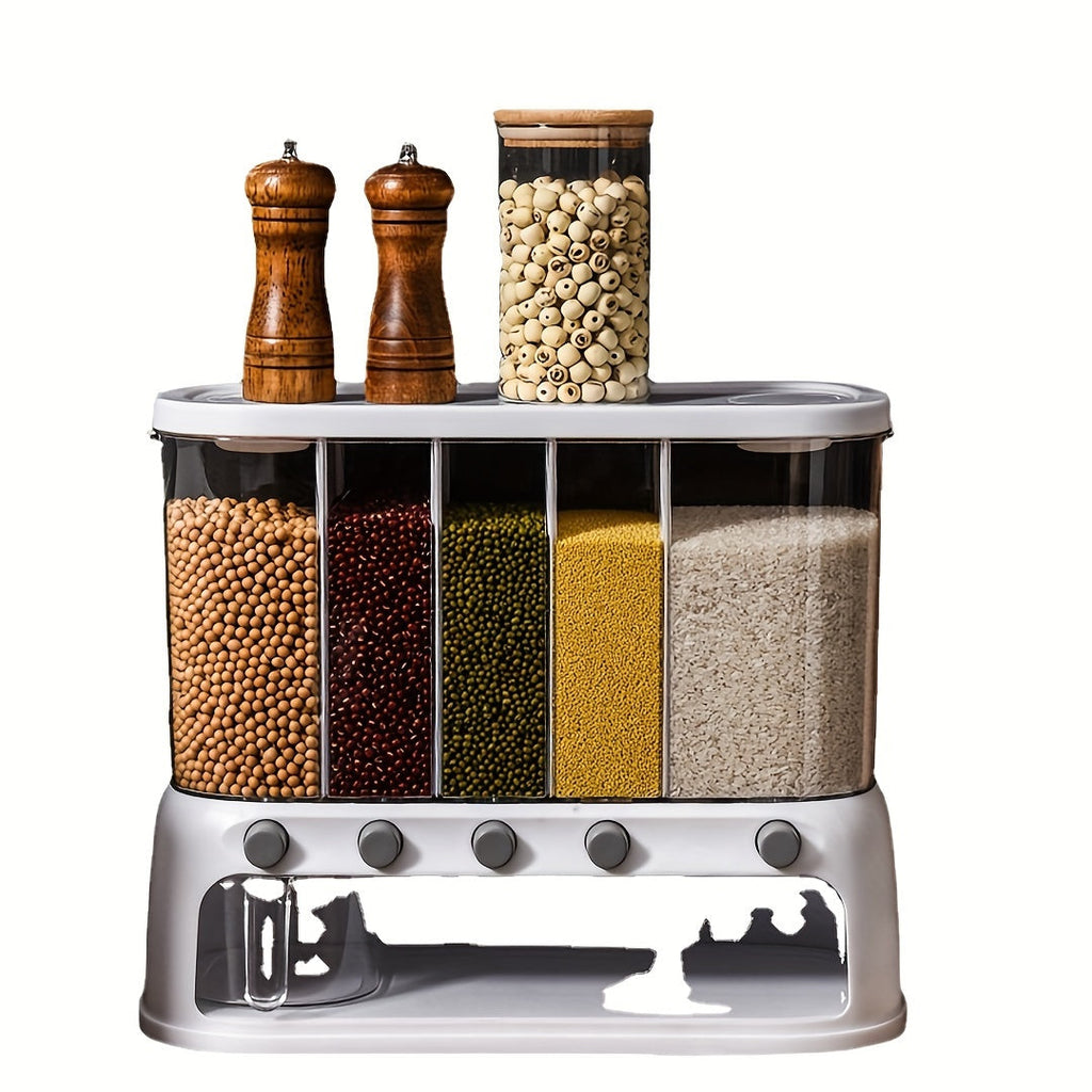Ember Oak & Co. Multi-Compartment Airtight Grain Storage Container