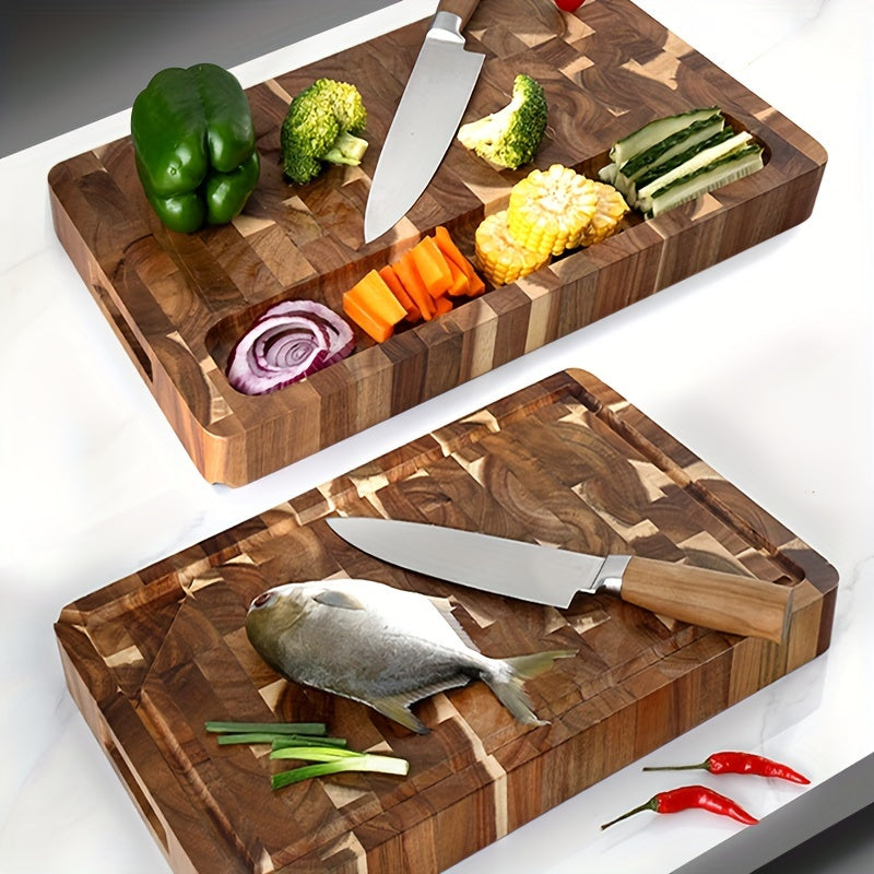 Ember Oak & Co. Acacia Wood End-Grain Cutting Board