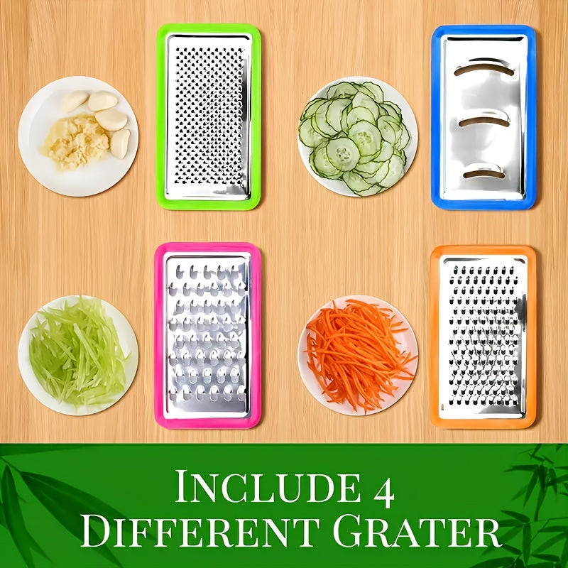 Ember Oak & Co. Bamboo Cutting Board Set with Graters