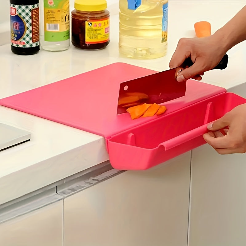 Ember Oak & Co. 2-in-1 Chopping Board with Storage Box