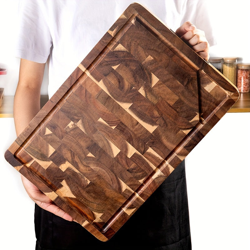 Ember Oak & Co. Acacia Wood End-Grain Cutting Board