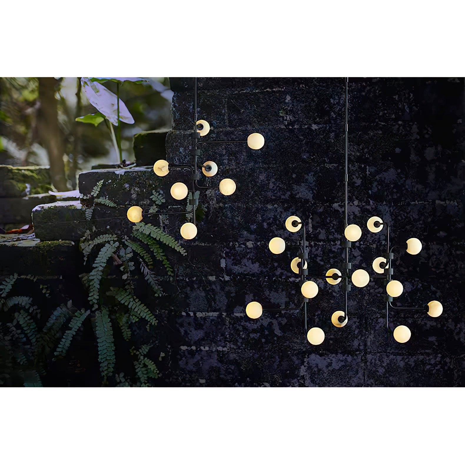 Ember Oak & Co. Aballs Chandelier — Solid Brass Finish