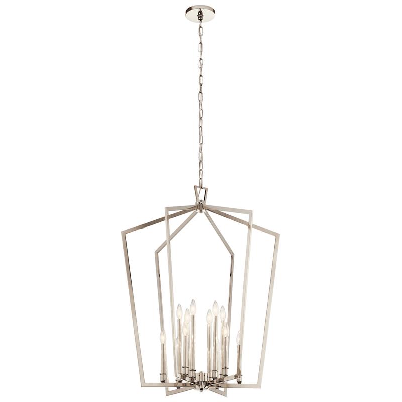 Ember Oak & Co. Abbotswell Chandelier — Solid Brass Finish