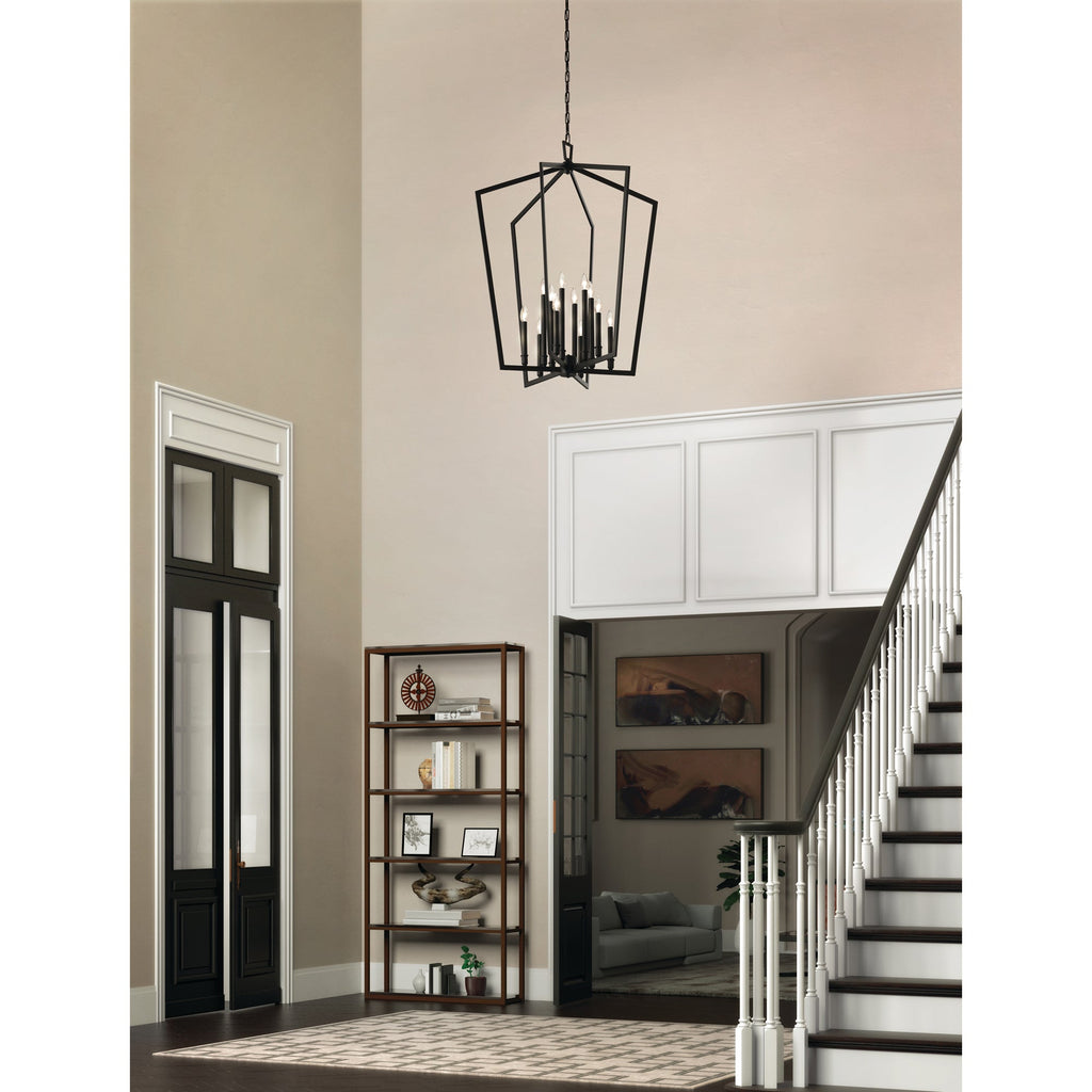 Ember Oak & Co. Abbotswell Chandelier — Solid Brass Finish