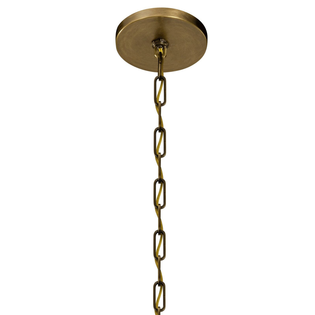 Ember Oak & Co. Abbotswell Chandelier — Solid Brass Finish