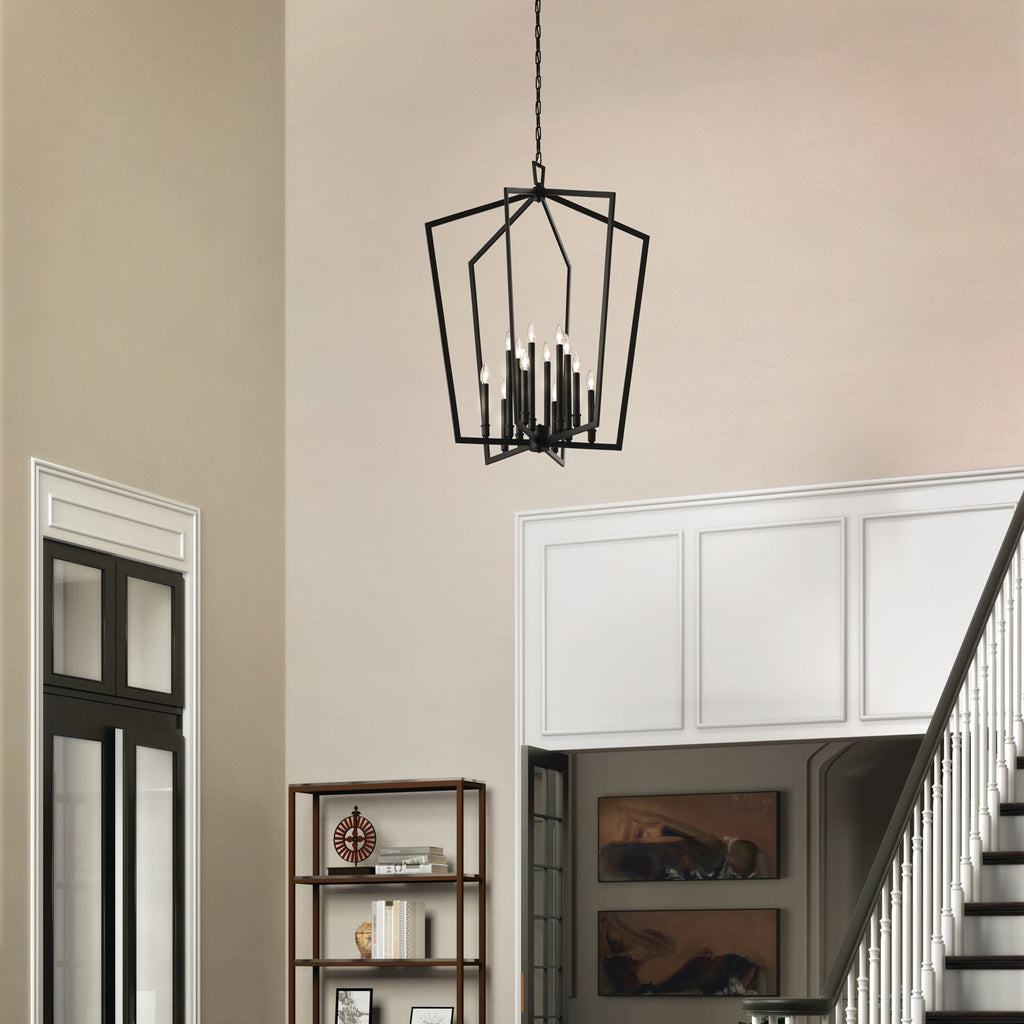 Ember Oak & Co. Abbotswell Chandelier — Solid Brass Finish