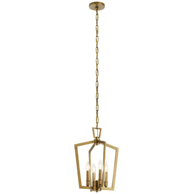Ember Oak & Co. Abbotswell Chandelier — Solid Brass Finish