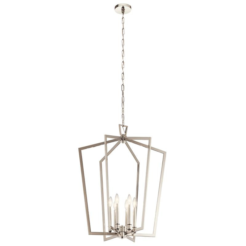 Ember Oak & Co. Abbotswell Chandelier — Solid Brass Finish