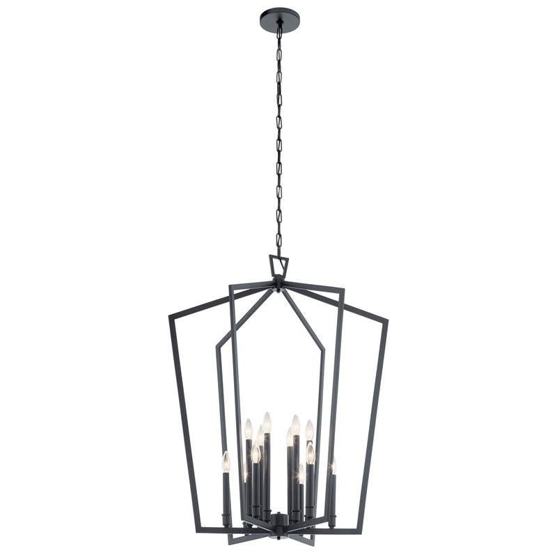 Ember Oak & Co. Abbotswell Chandelier — Solid Brass Finish