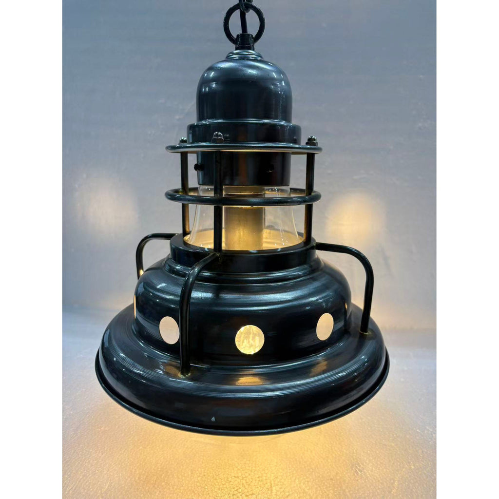 Ember Oak & Co. Abeleisa 11.8" Copper Industrial Pendant Light