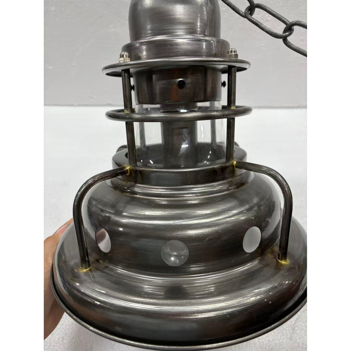 Ember Oak & Co. Abeleisa 11.8" Copper Industrial Pendant Light