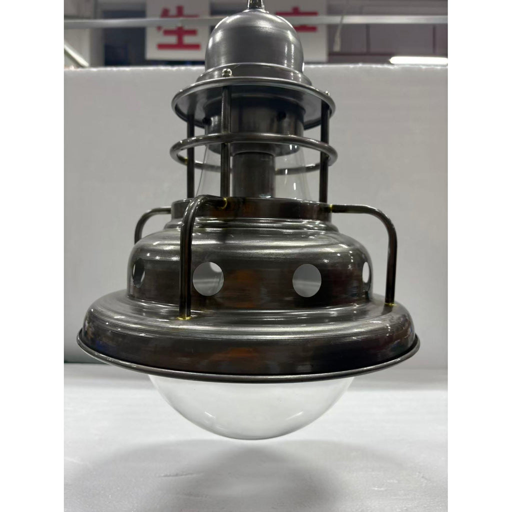 Ember Oak & Co. Abeleisa 11.8" Copper Industrial Pendant Light