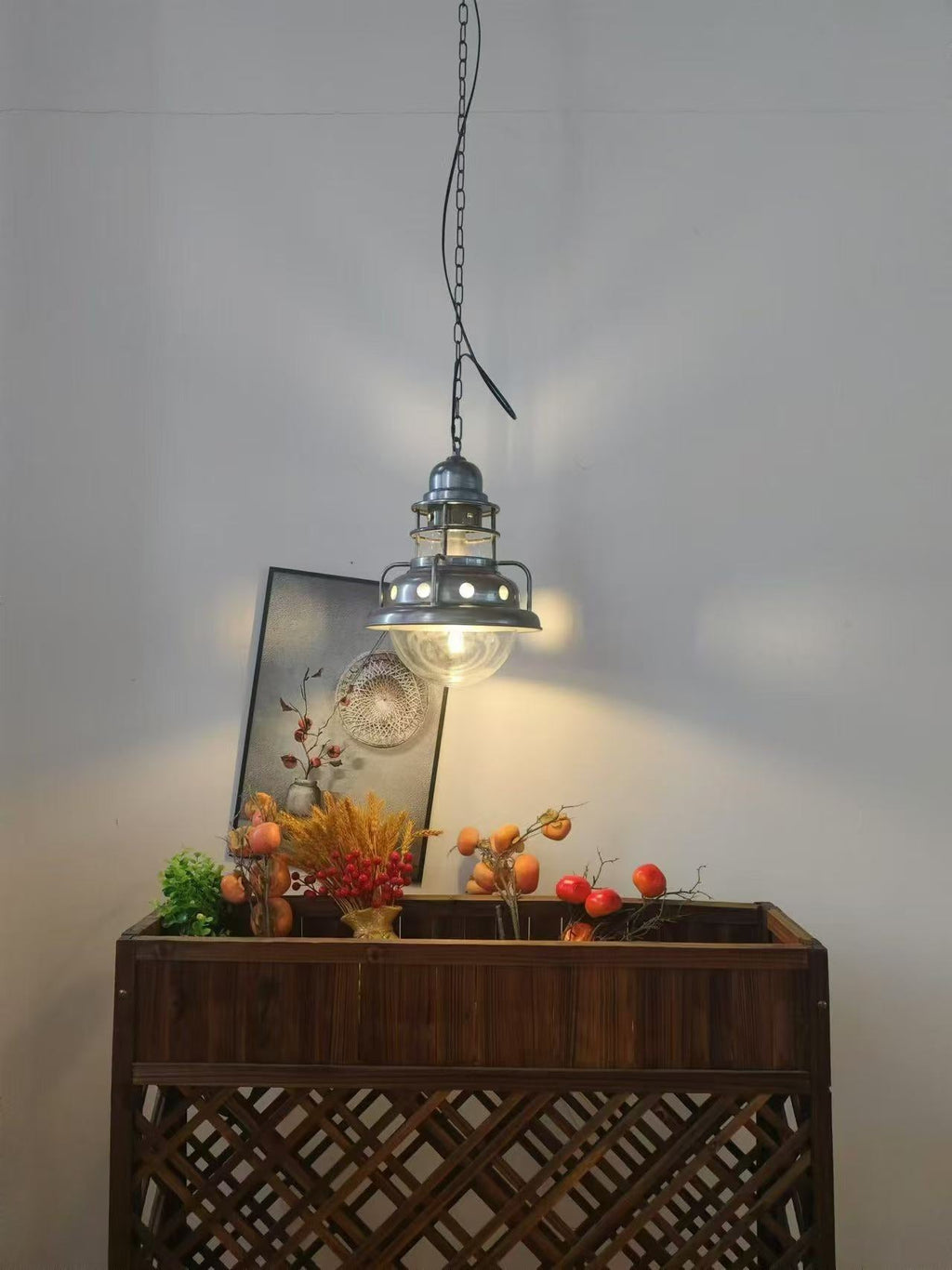 Ember Oak & Co. Abeleisa 11.8" Copper Industrial Pendant Light