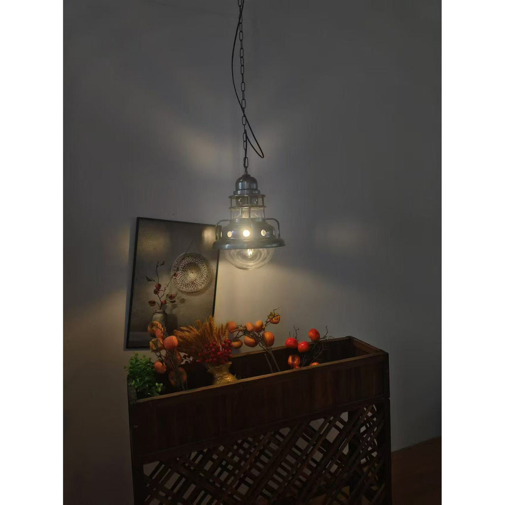 Ember Oak & Co. Abeleisa 11.8" Copper Industrial Pendant Light