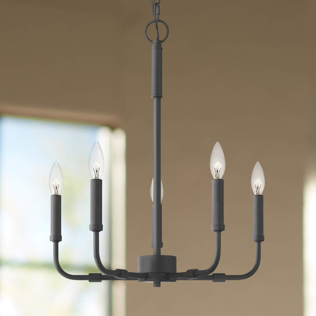 Ember Oak & Co. Abner Chandelier — Solid Brass Finish