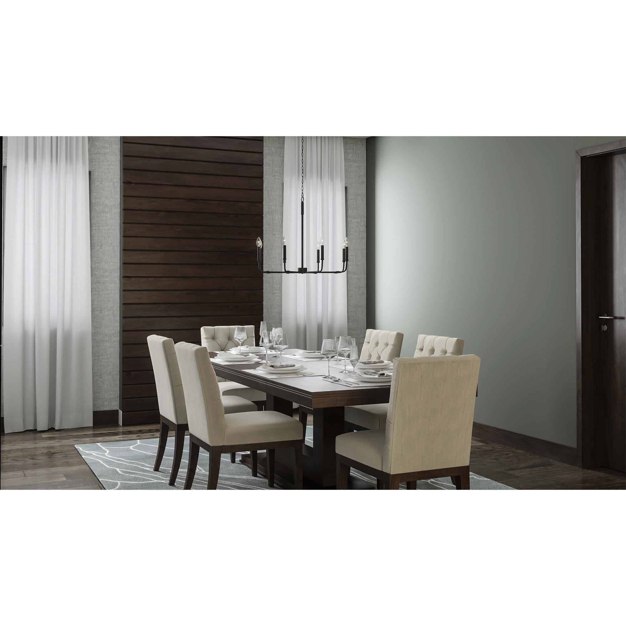 Ember Oak & Co. Abner Chandelier — Solid Brass Finish