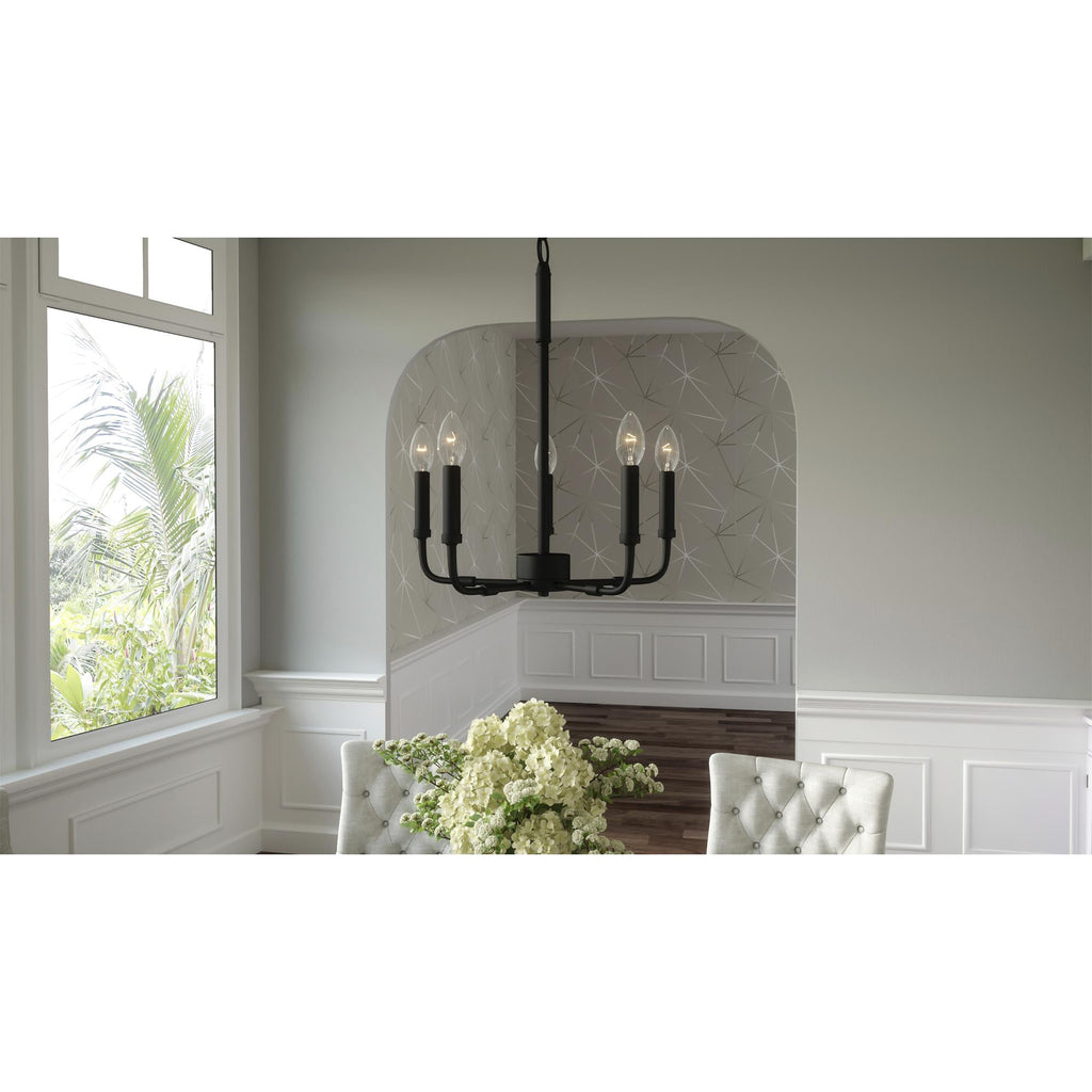 Ember Oak & Co. Abner Chandelier — Solid Brass Finish