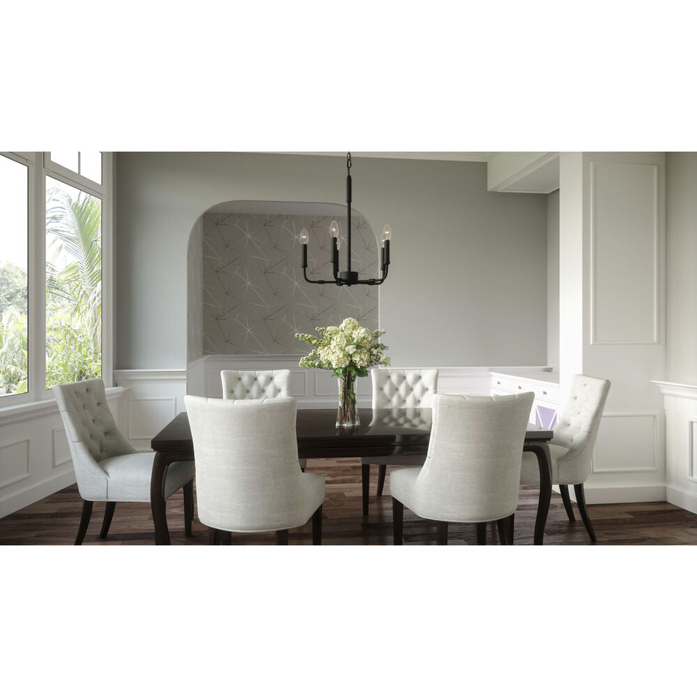 Ember Oak & Co. Abner Chandelier — Solid Brass Finish