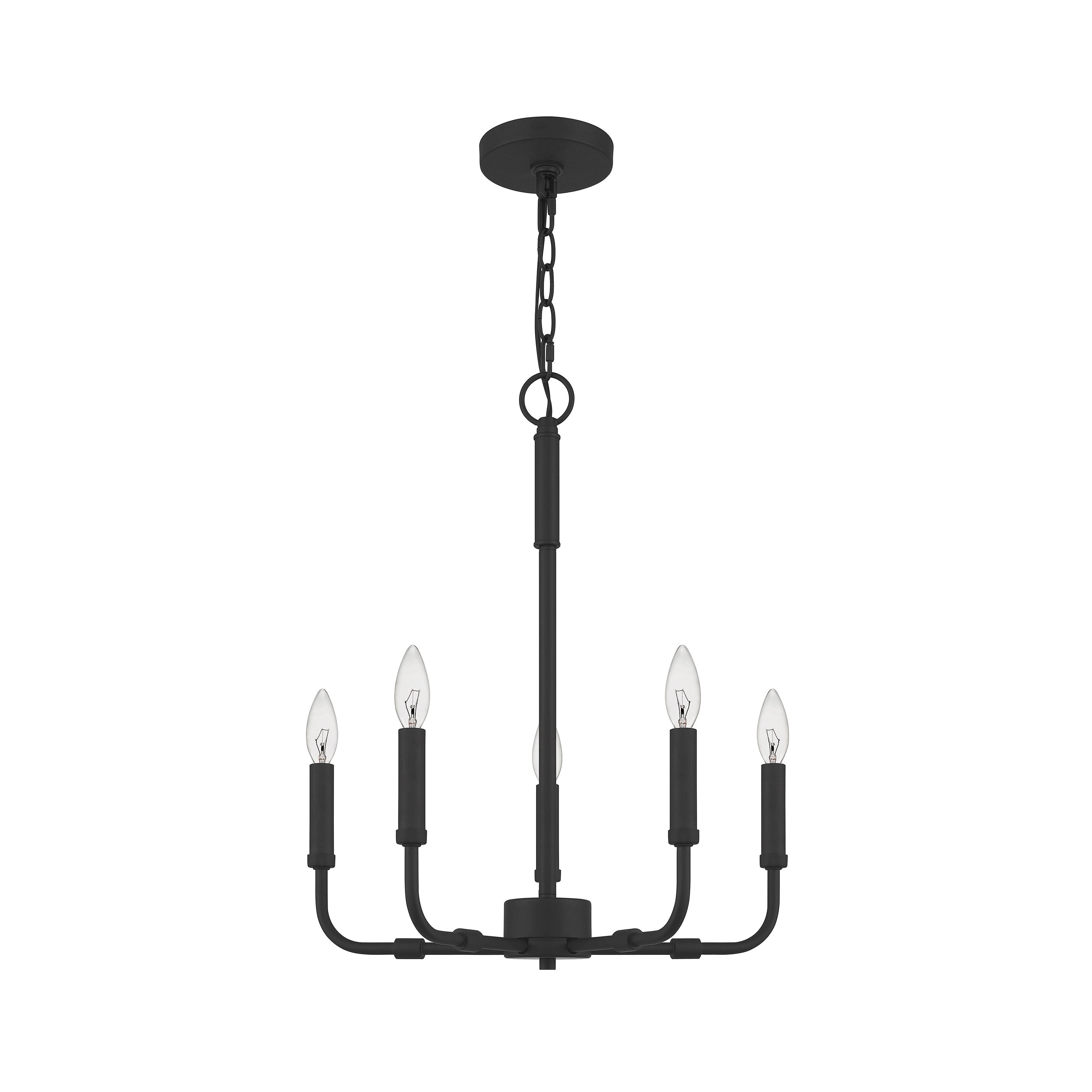 Ember Oak & Co. Abner Chandelier — Solid Brass Finish