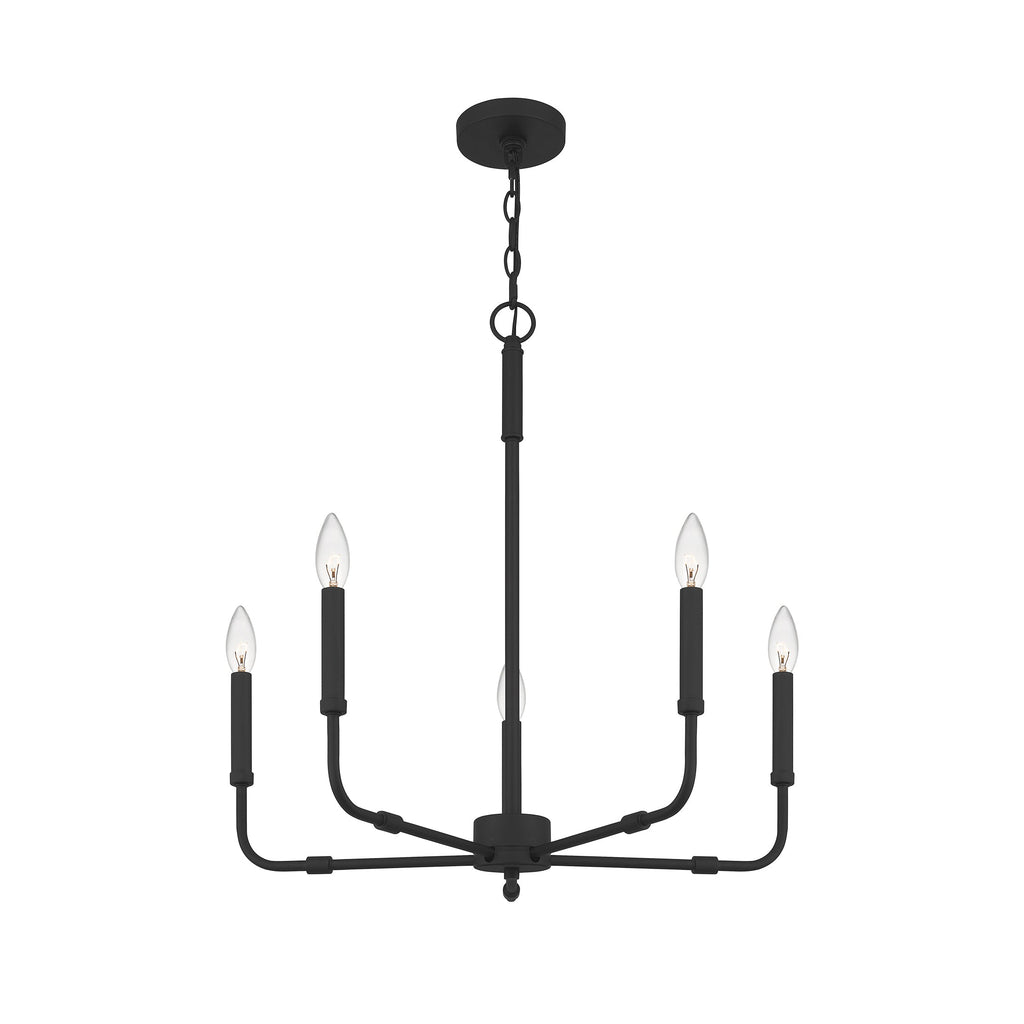 Ember Oak & Co. Abner Chandelier — Solid Brass Finish