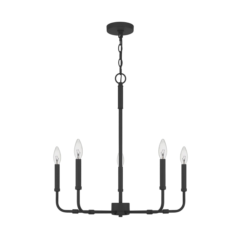 Ember Oak & Co. Abner Chandelier — Solid Brass Finish