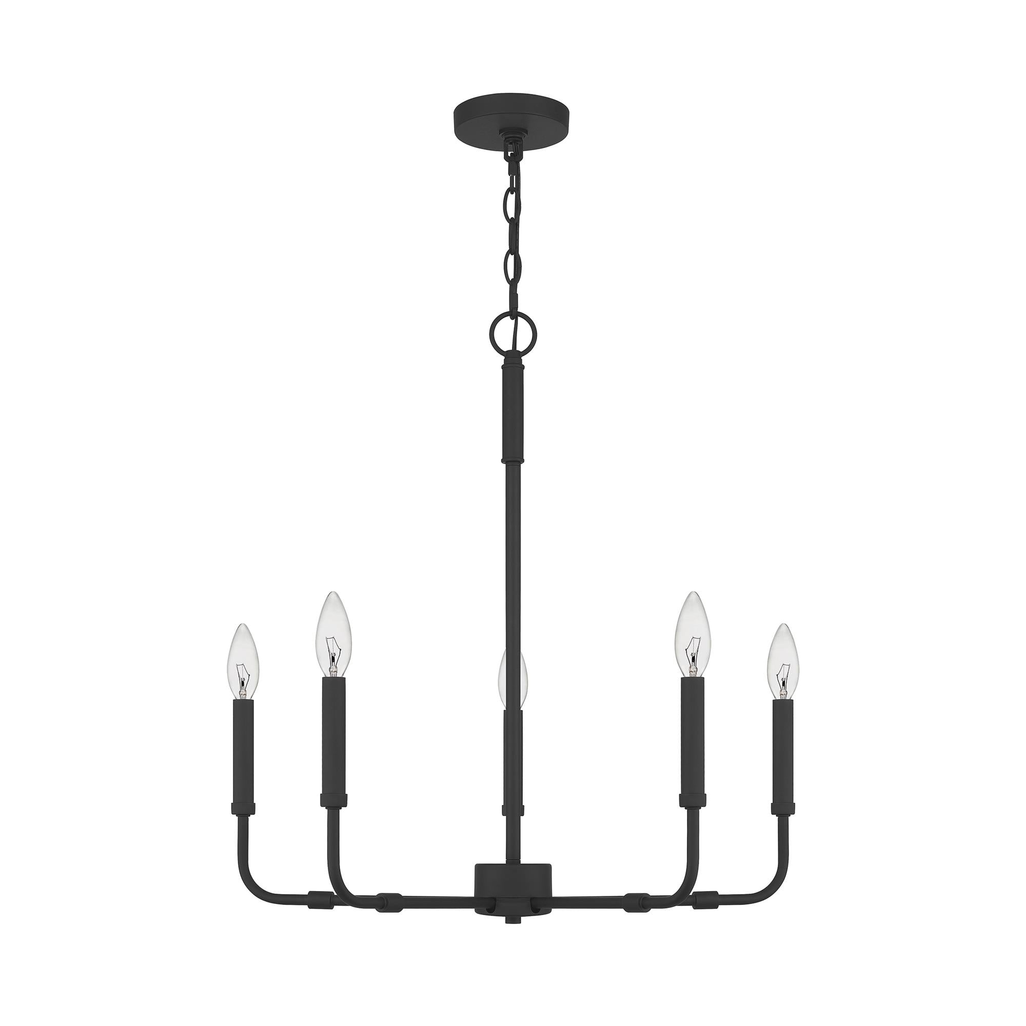 Ember Oak & Co. Abner Chandelier — Solid Brass Finish