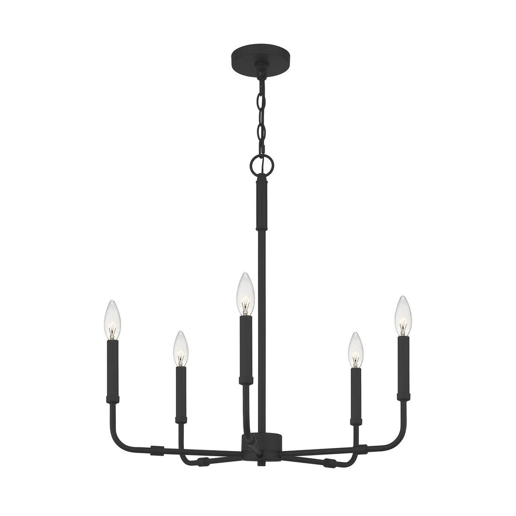Ember Oak & Co. Abner Chandelier — Solid Brass Finish