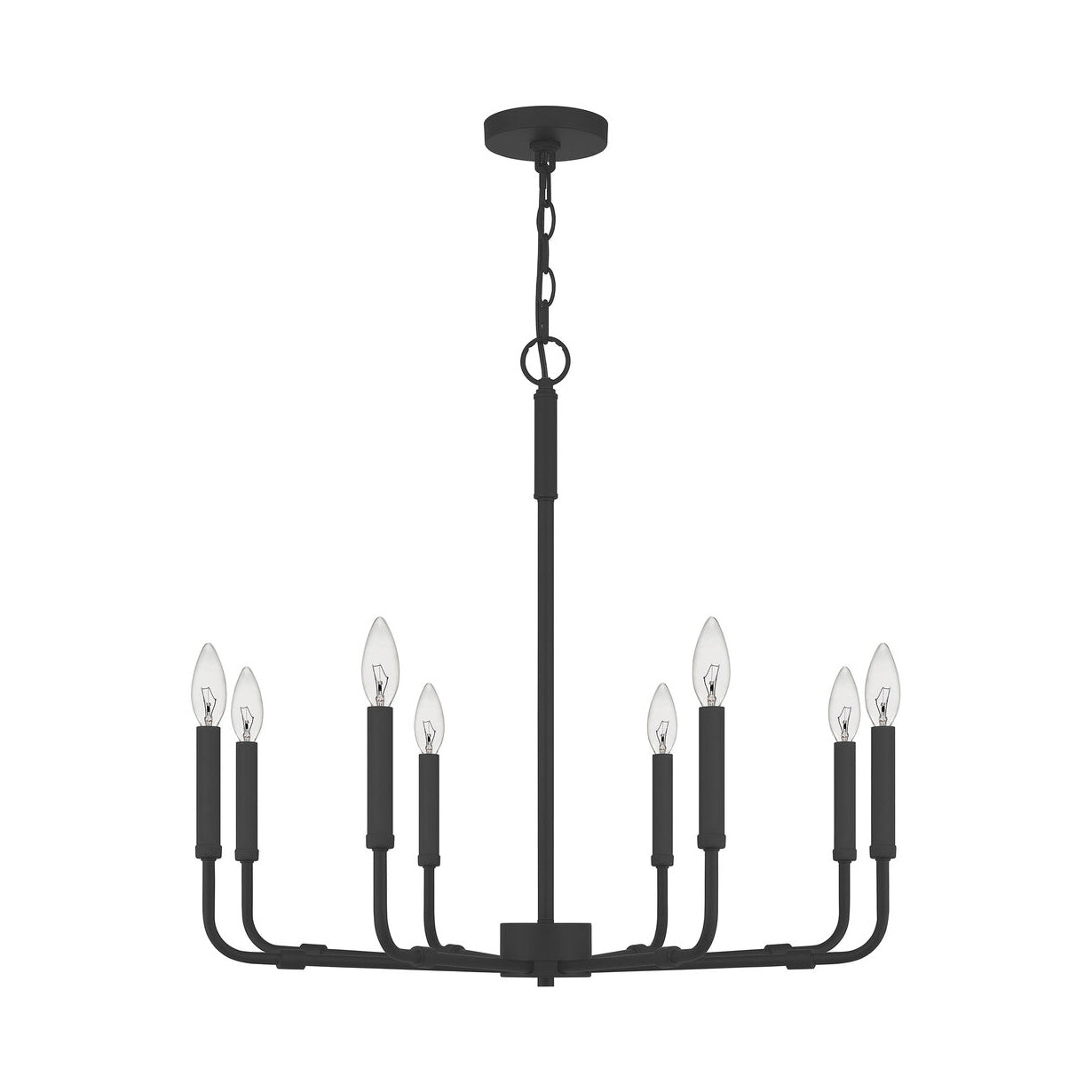 Ember Oak & Co. Abner Chandelier — Solid Brass Finish