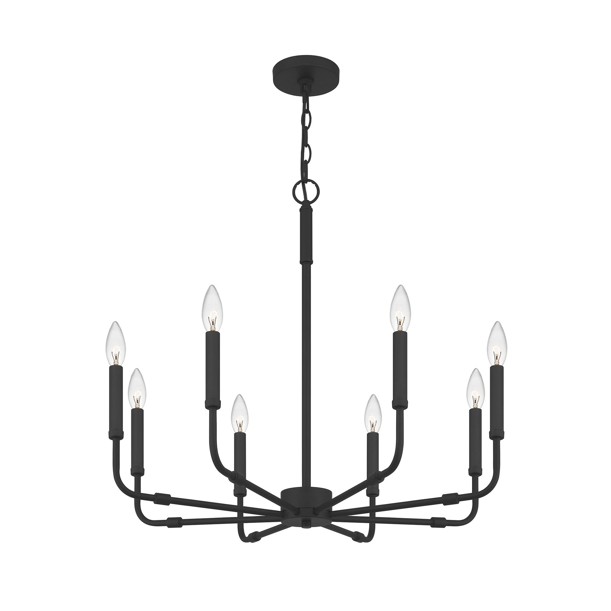 Ember Oak & Co. Abner Chandelier — Solid Brass Finish