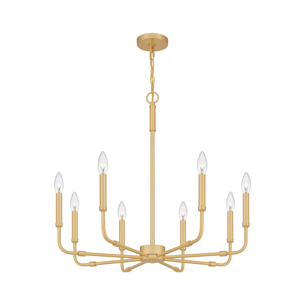 Ember Oak & Co. Abner Chandelier — Solid Brass Finish