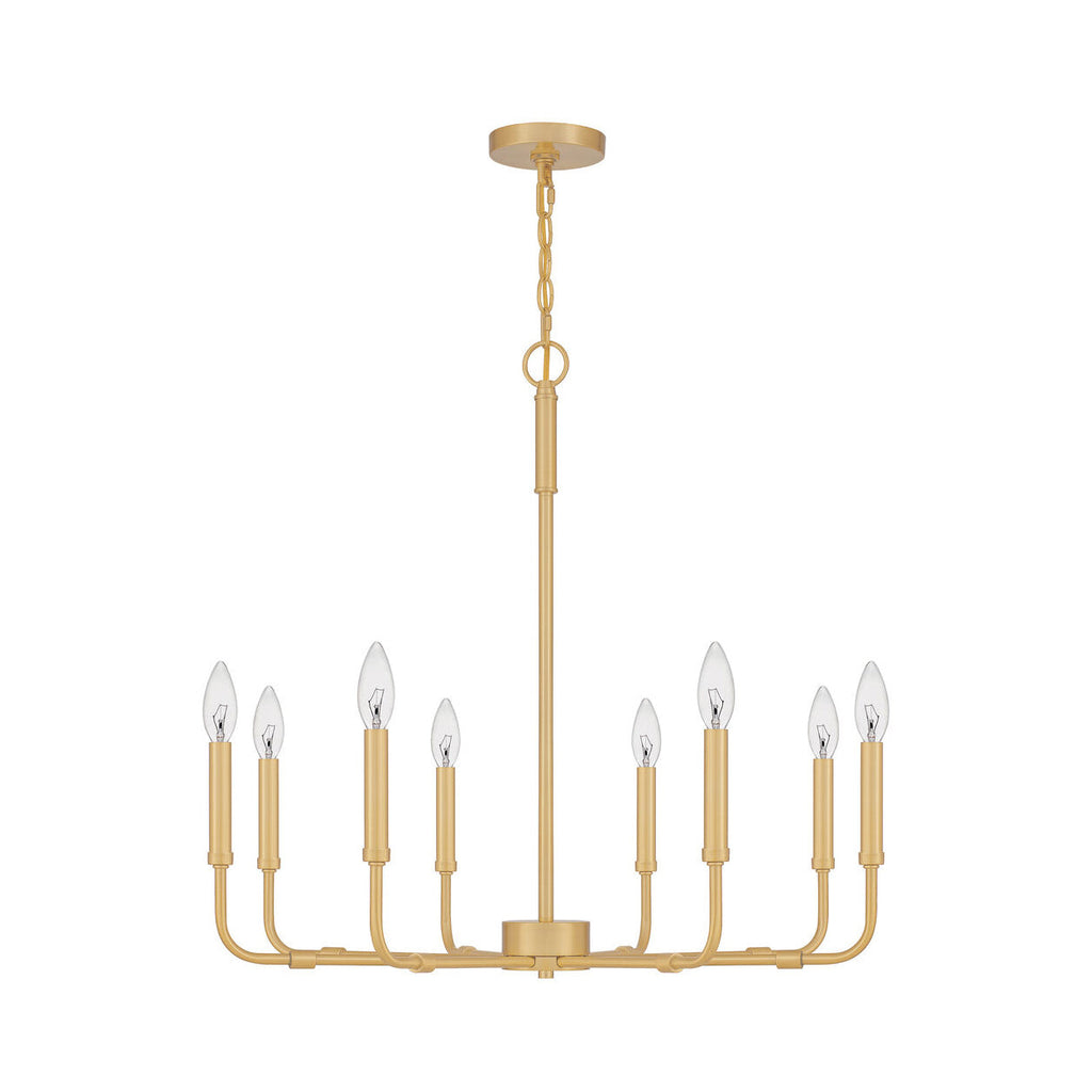 Ember Oak & Co. Abner Chandelier — Solid Brass Finish
